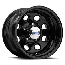 Cragar 397 Soft 8 15x8 6x114.3 Offset 13 Gloss Black Powdercoated Qty Of 1