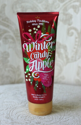 NEW! BATH & BODY WORKS 'WINTER CANDY APPLE' TRIPLE MOISTURE BODY CREAM 8 OZ 
