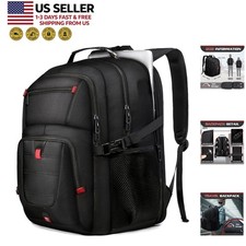 50L Travel Laptop Backpack 17in TSA Friendly Large Capacity School Bag