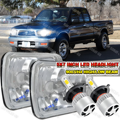 2X For Toyota Tacoma 1995 1996 1997&Pickup 5X7'' 7X6 LED Headlights Hi/Lo