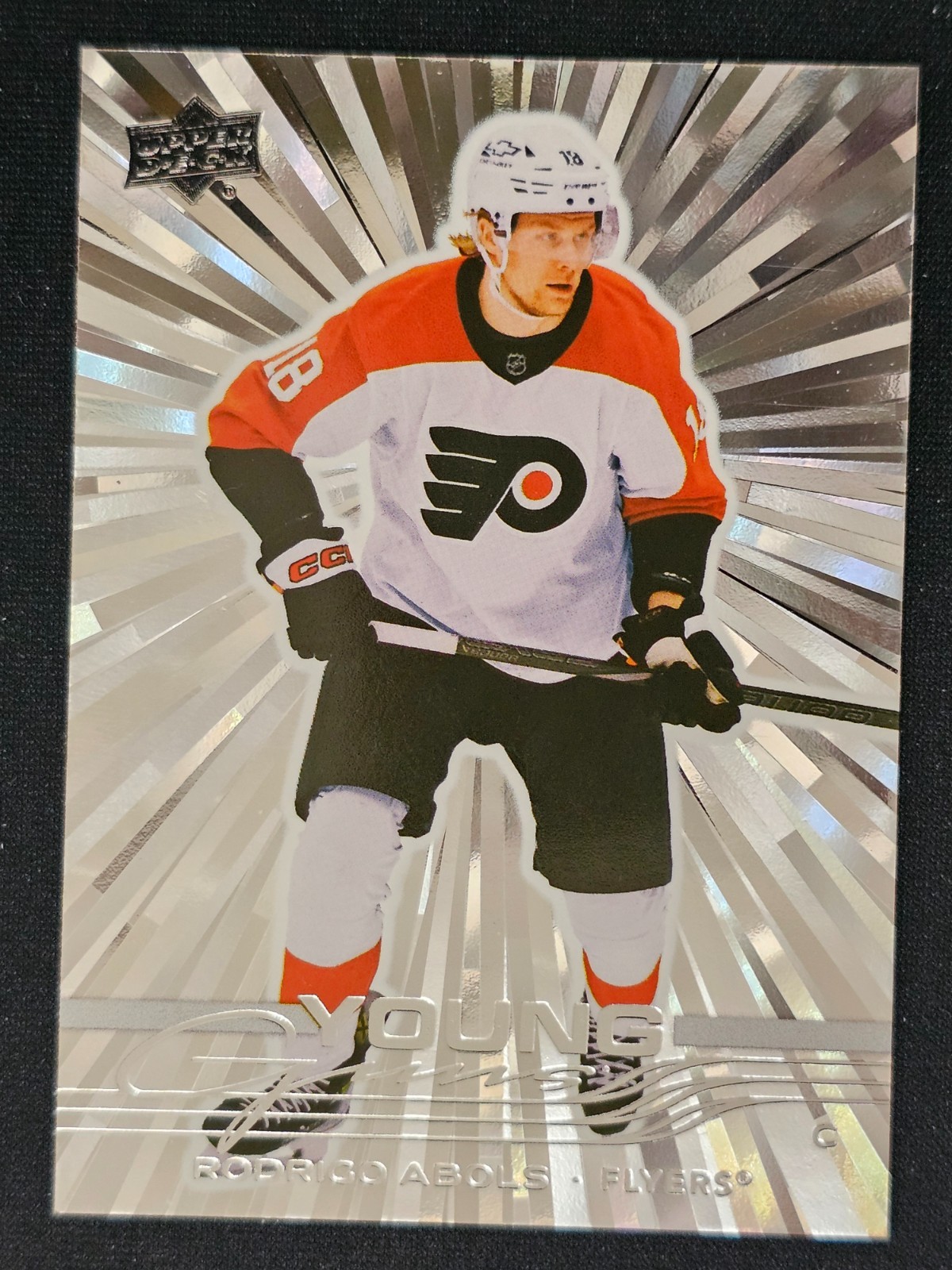 2025-26 Upper Deck Series 1 Rodrigo Abols OUTBURST Young Guns Philadelphia #217