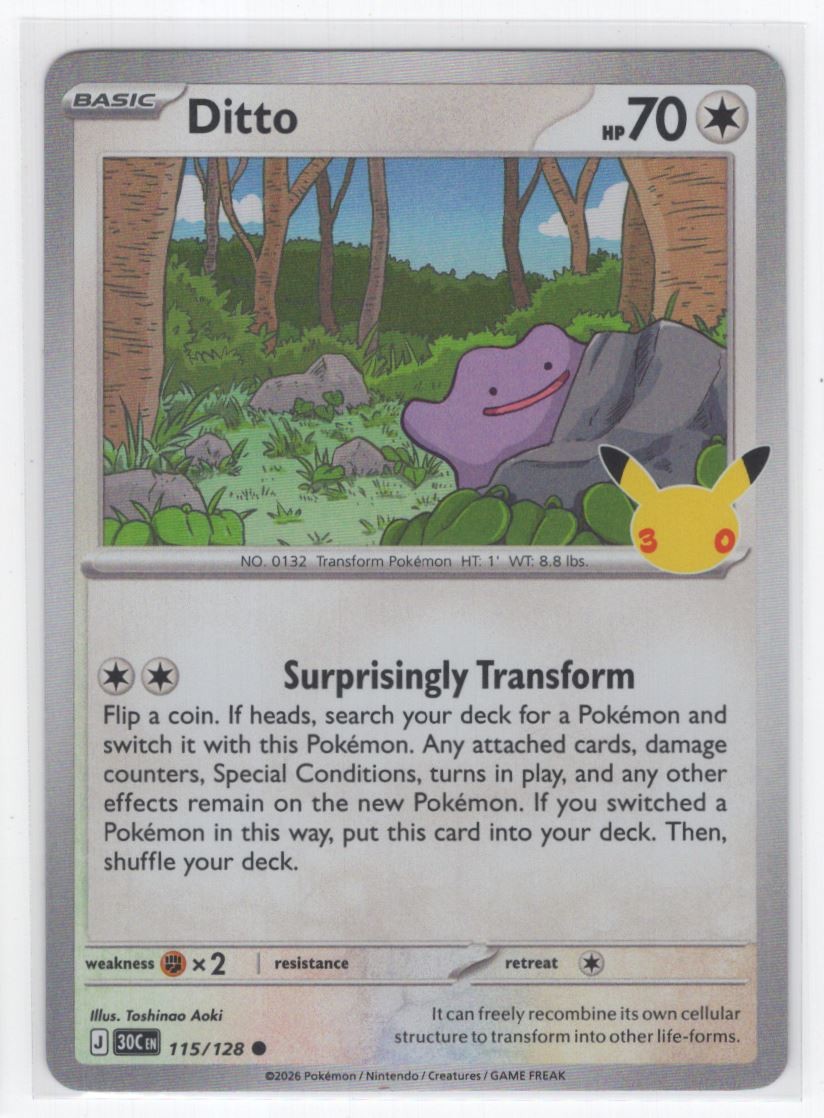 #115 2026 Pokemon 30th Celebration Ditto