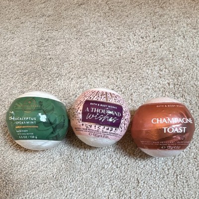 Bath & Body Works Bath Fizzy 3-Pack Eucalyptus Spearmint, Shea Butter