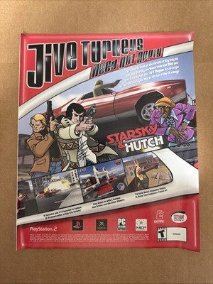 Starsky & Hutch PlayStation 2 PS2 Xbox PC Jive Turkey Print Ad/Poster Promo Art