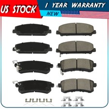 4PCS Front and 4PCS Rear Ceramic Brake Pads for 2011-2013 INFINITI QX56