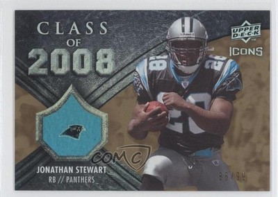 2008 Upper Deck Icons Class of Rainbow Gold 36/99 Jonathan Stewart Rookie RC 0a1