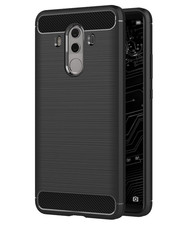 COVER CUSTODIA CASE PER HUAWEI MATE 10 PRO BLA-L29 NERO PROTETTIVA PELLE RIGIDA