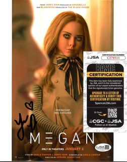 Jenna Davis Actress Signed 8x10 Megan Color Photo AUTO JSA COA