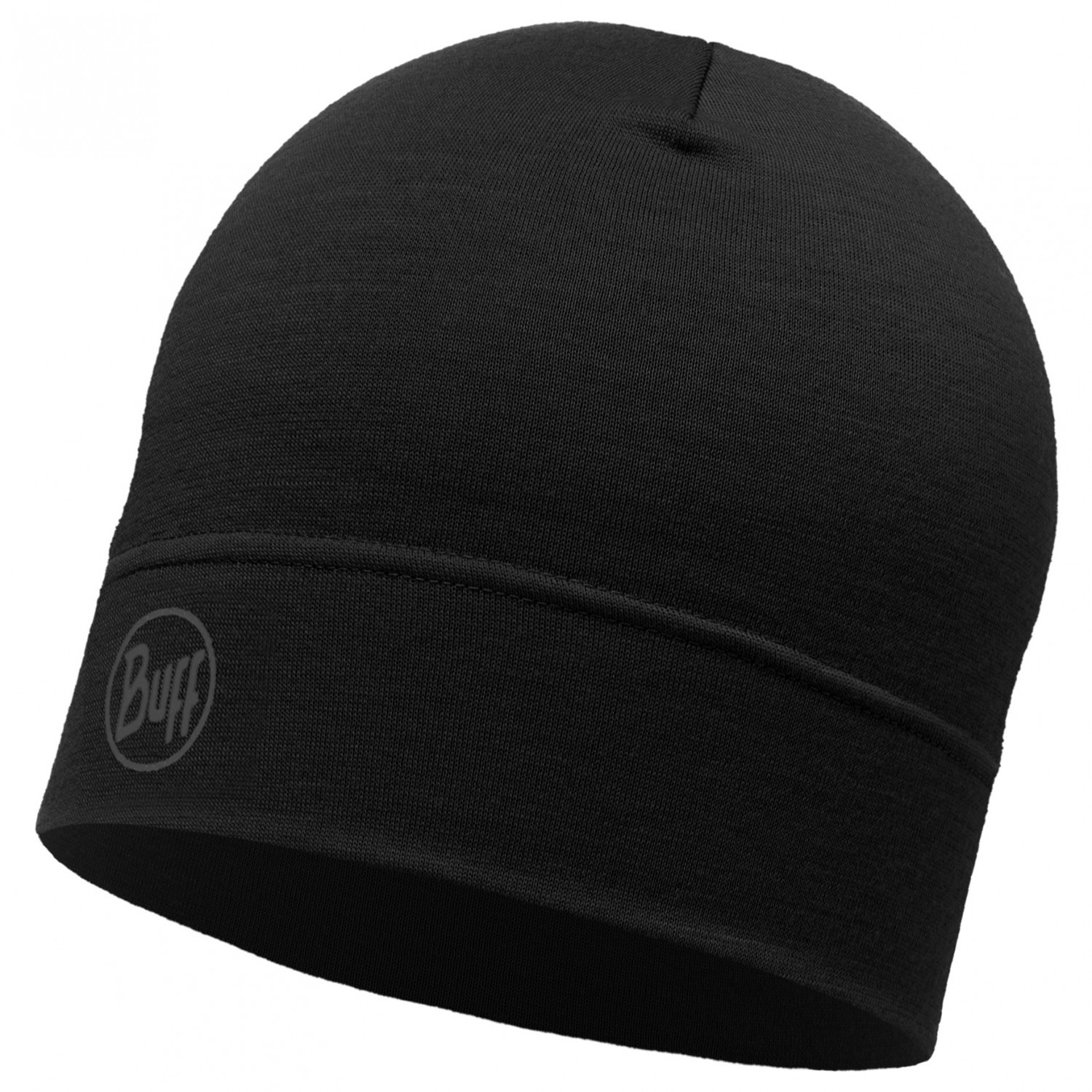 Buff Unisex Schwarz Lightweight Merino Wool One-Layer Beanie By - Bild 2