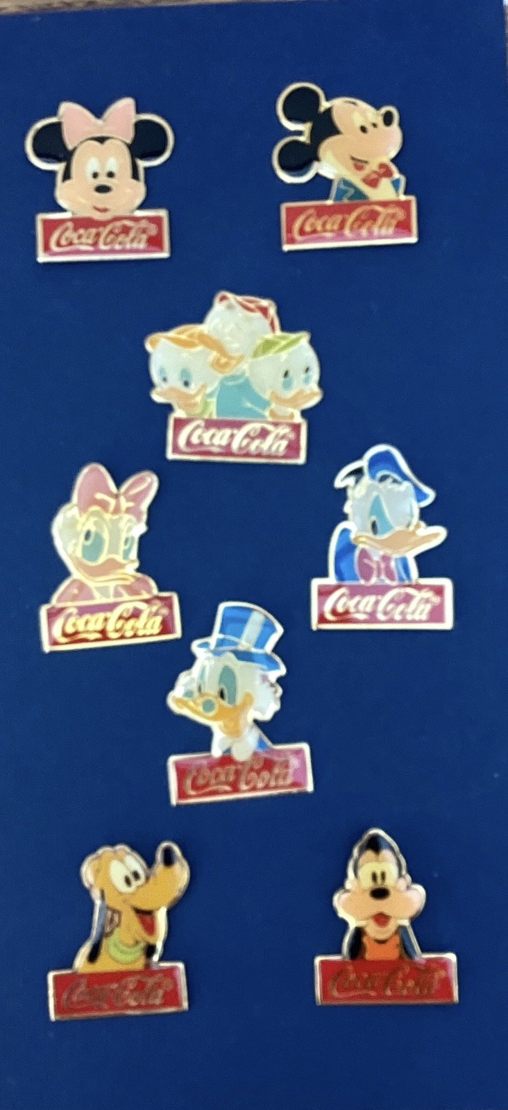 Disney Pins Mickey And Friends 15th Anniversary Coca Cola Ping