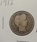 1912 Barber 90% Silver Quarter 25c US Coin