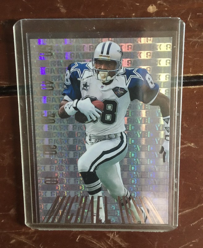 🔥Michael Irvin HOLO REFRACTOR PAY DIRT 1995 SKYBOX CARD Cowboys🔥