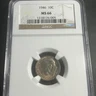 1946 Roosevelt Dime NGC MS 66