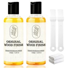 8.6 oz Premium Original Wood Finish, Linseed Oil Beeswax Blend, Linseed Oil...