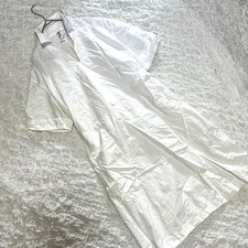 Margaret Howell Short Sleeve Shirt Dress White Good Condition Women's Top