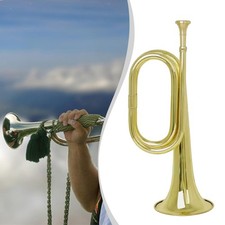 Blowing Bugle 12.8 inch Musical Instrument for Training Show Professionals