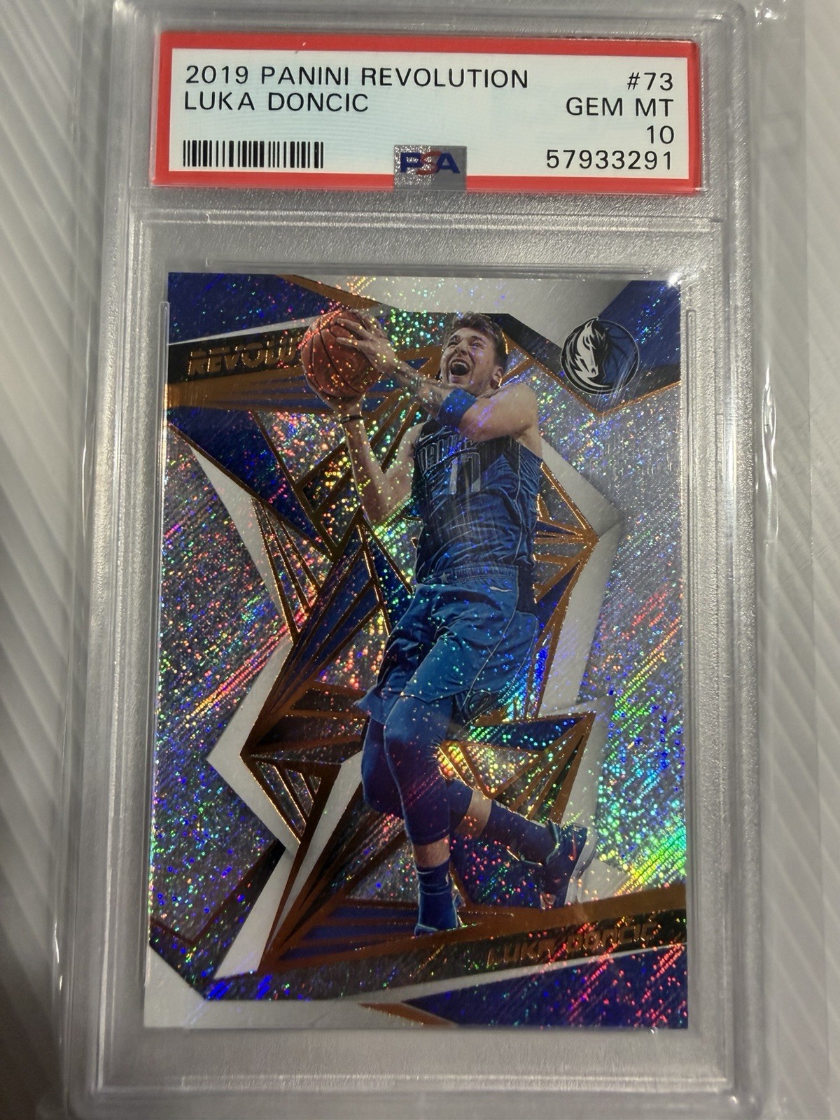 LUKA DONCIC 2019/20 PANINI REVOLUTION 2ND YEAR #73 MAVERICKS PSA 10 GEM MINT