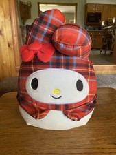 Squishmallows Sanrio Red Hello Kitty My Melody 8" Plush Plaid Squad