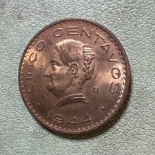 Preços baixos em Moedas de 5 centavos de 1944 Ano do México (1905