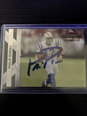 2010 Panini Threads Phillip Rivers Signed Autograph Card #122