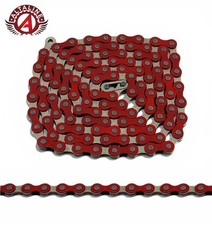 Old School 2-Tone Red Single Speed Bike Chain Vintage BMX/Schwinn Cruisers.