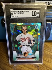 2023 Bowman Chrome Sapphire Edition Adley Rutschman #17 Aqua Image Variation /99