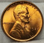 1937 P Lincoln Wheat Cent Penny - Choice BU Red - Beautiful Coin! - LC-37A
