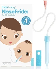 Frida Baby Nosefrida Snotsucker for Baby, Nasal Aspirator, Nose Sucker 4 Filters