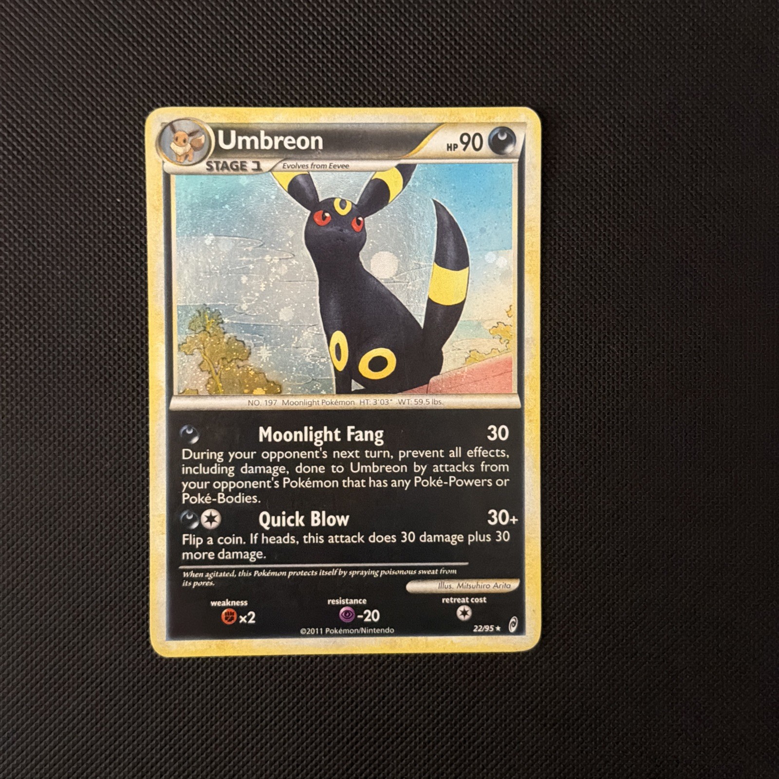 2011 Pokemon Call of Legends Umbreon Holo Rare 22/95 Holo Rare - LP