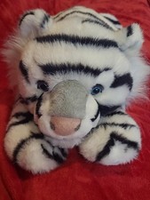 Large White Siberian Tiger 30" Plush Stuffed Animal Aurora