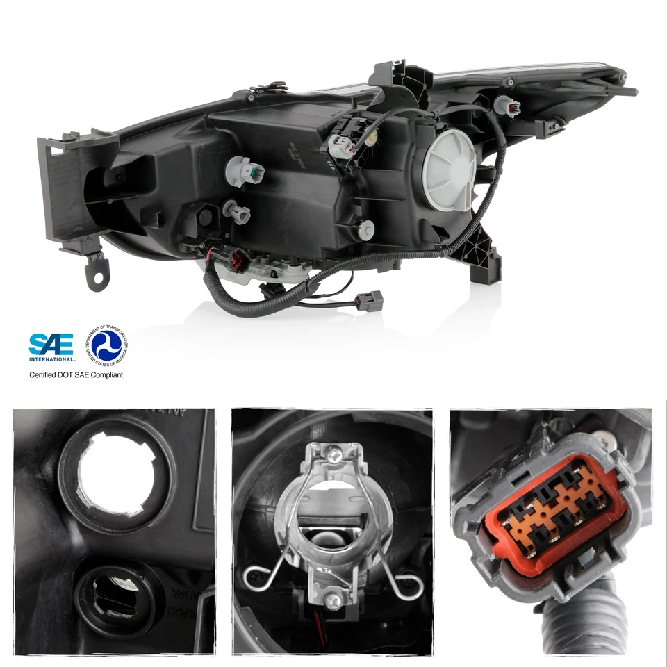 Fit 2013 Infiniti Jx35 / 14-15 QX60 OE HID Model Projector LED Headlights Right - Image 3 of 4