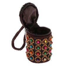 Frauen ethnische tribal Taschen Mini gewebte Perlen Handtasche Schmuck