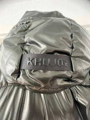 Khujo Iconic Puffer Wintermantel Größe XL Schwarz Kapuze Neuwertig
