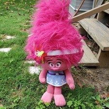 Peluche DREAMWORKS Trolls POPPY Hug N Peluche 22” leer