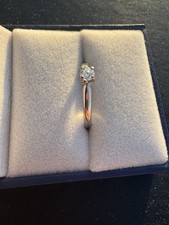 14K White Gold 0.15ct Natural Diamond Wedding Band Ring, Size 7, 2.7 Grams