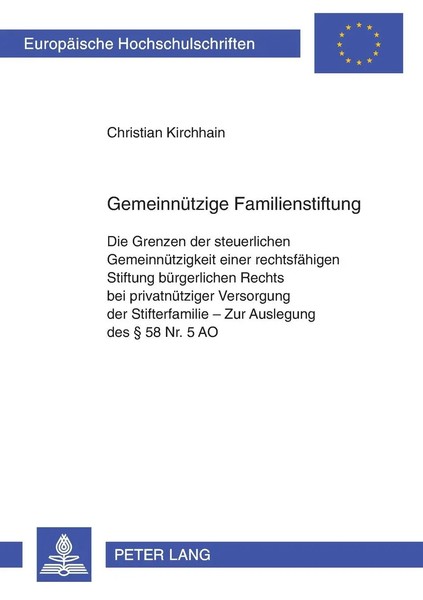 Christian Kirchhain | GemeinnüTzige Familienstiftung | Taschenbuch | Deutsch-image
