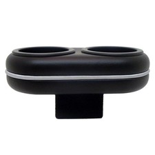 Classic Consoles Cup Holder Plug And Chug Black With Brushed Aluminum Trim Mu...
