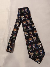 Vintage Men's Looney Tunes Taz Sports Themed Neck Tie