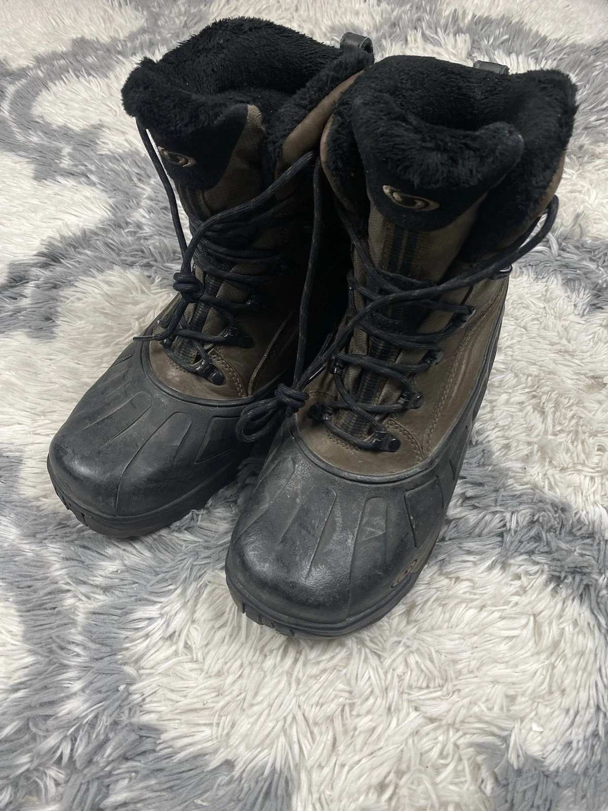 Salomon Winter Boots Mens Size 8.5 Waterproof Thinsulate Ultra Insulated Hiking