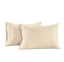 Pillow Case Covers King Set of 2 100 Egyptian Cotton Sateen Soft Cool Smoo...