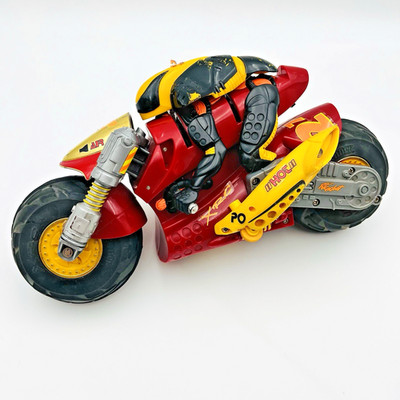 Kenner Ricochet Stunt Cycle XRC Motorcyle w/ Battery R/C Red - No Remote Vintage
