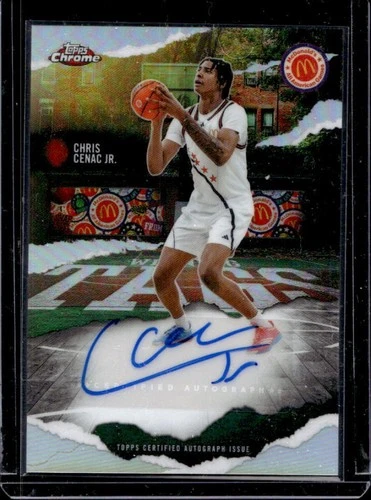 2025 Topps Chrome McDonald's Chris Cenac Jr. Winning Tags Auto Autograph #WT-CC
