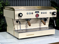 LA MARZOCCO LINEA PB 2 GROUP CREAM & GOLD ESPRESSO COFFEE MACHINE CUSTOM CAFE