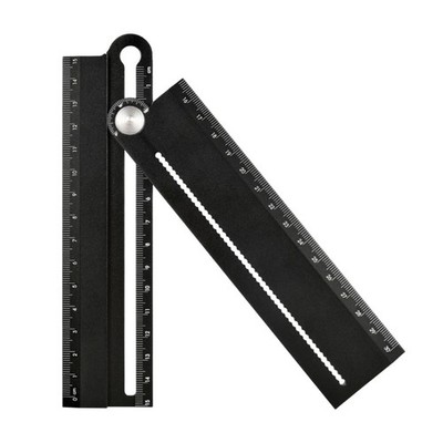 Drawing Tool Protractor Aluminum Angles Ruler 30cm Angles Measure Drafting Tool