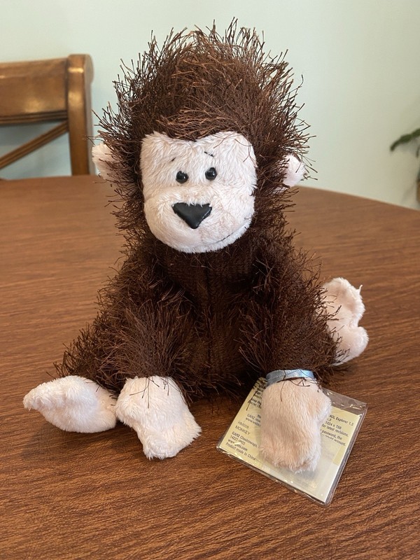 Webkinz Monkey HM008 With Sealed Code Plush Stuffed Animal