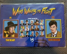 Doctor Who Blechschild "Who wants to fight?" Neu OVP