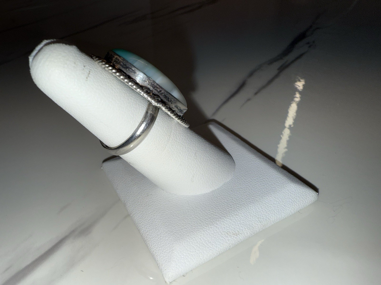 Sterling Silver Statement Piece Oval Ring women’s… - image 3