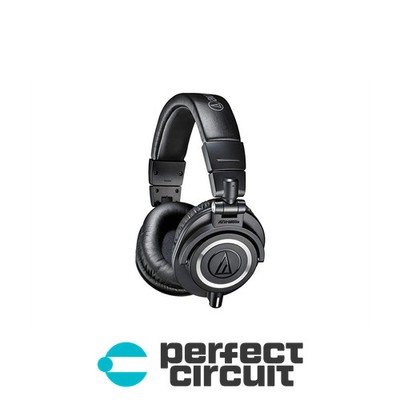 Audio-Technica ATH-M50x Headphones (Black) PRO AUDIO - NEW - PERFECT CIRCUIT