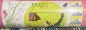 Pink Non Slip Yoga Mat 68x24 Water Resistant Exercise Mat with Carry Strap