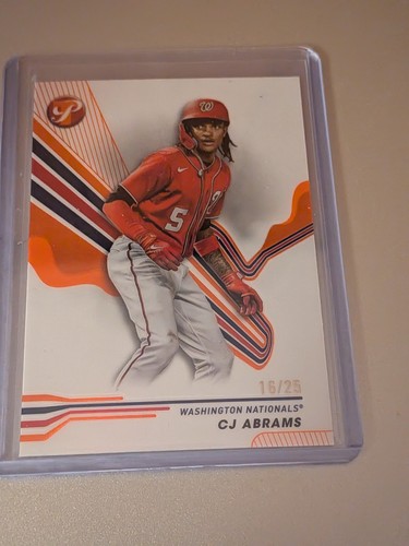 2024 Topps Pristine CJ Abrams Orange Refractor /25 Nationals